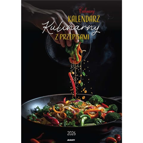 ⁨Kalendarz ścienny mały KULINARNY Z PRZEPISAMI KSM-S-2 AVANTI⁩ w sklepie Wasserman.eu