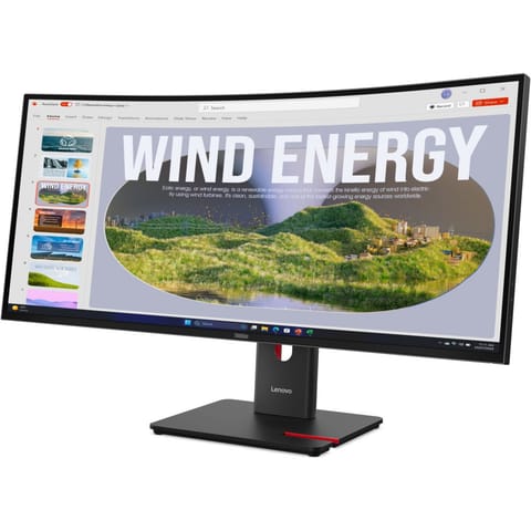 ⁨Monitor LENOVO 64AEZAT1EU (34" /VA /120Hz /3440 x 1440 /Czarny)⁩ w sklepie Wasserman.eu