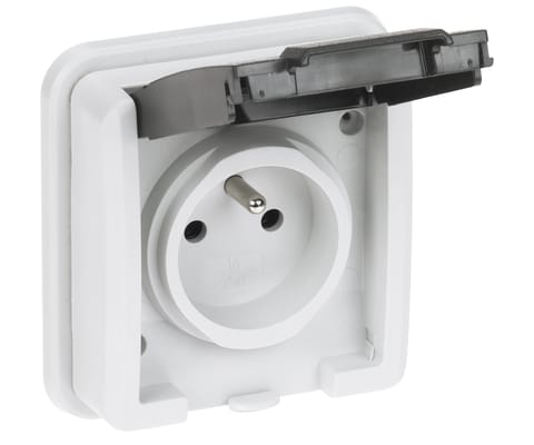 ⁨GNIAZDO PODTYNKOWE POJEDYNCZE AQUANT-5041-70/EPN 230 V AC 16 A IP55 Elektro-Plast⁩ w sklepie Wasserman.eu