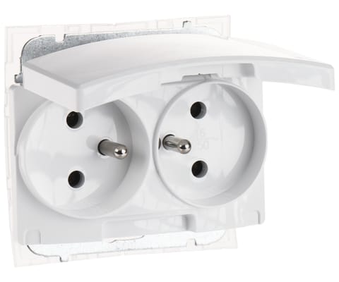 ⁨GNIAZDO PODWÓJNE SANTRA/4145-10/EPN 230 V 16 A IP44 Elektro-Plast⁩ w sklepie Wasserman.eu