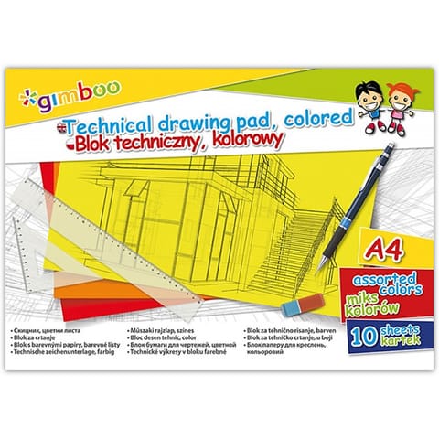 ⁨GIMBOO A4/10K colour technical pad⁩ at Wasserman.eu