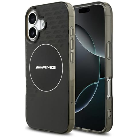 ⁨Etui AMG Double Layer Transparent        Smocked MagSafe do iPhone 17 czarny⁩ w sklepie Wasserman.eu
