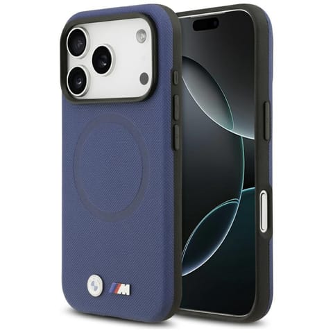 ⁨Etui BMW M FW Metal Logo MagSafe do      iPhone 17 Pro granatowy⁩ w sklepie Wasserman.eu