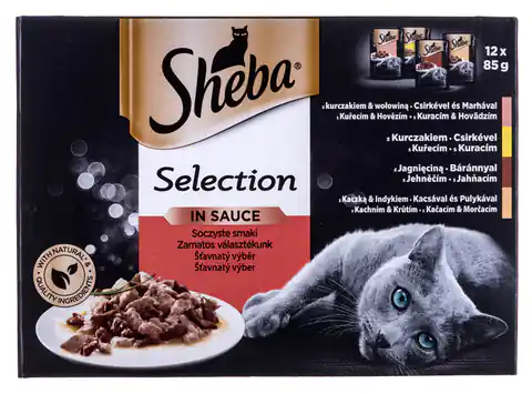 ⁨Sheba Selection in Sauce Juicy Flavours 12 x 85 g⁩ at Wasserman.eu