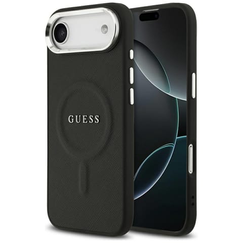 ⁨Etui Guess Classic Logo MagSafe do       iPhone Air czarny⁩ w sklepie Wasserman.eu