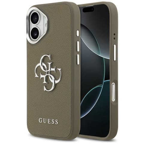 ⁨Etui Guess Grained Big 4G Classic Logo   do iPhone 17 brązowy⁩ w sklepie Wasserman.eu