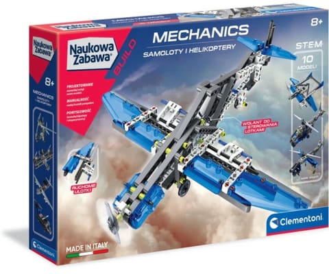 ⁨Clementoni Naukowa Zabawa Lab 60950 Laboratorium Mechaniki - Samoloty i Helikoptery⁩ w sklepie Wasserman.eu