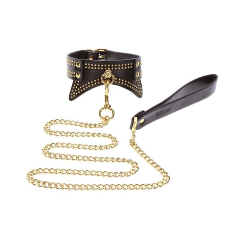 Obróżka Ze Smyczą Vogue Studded Collar And Leash Taboom w sklepie Wasserman.eu