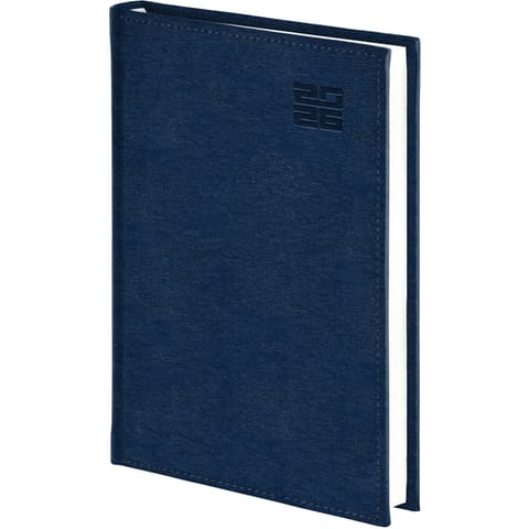 ⁨Kalendarz B5 Aluminium STANDARD tygodniowy z notesem p.biały 237 B5TNB granatowy Wokół Nas⁩ w sklepie Wasserman.eu