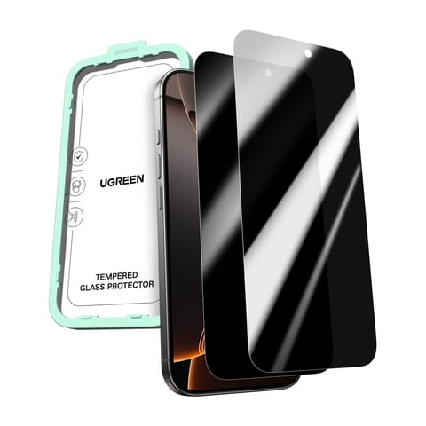 ⁨Szkło hartowane prywatyzujące Ugreen SP1155 do iPhone 17 Pro (2 szt.)⁩ w sklepie Wasserman.eu