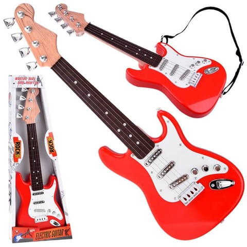 ⁨Gitara elektryczna dla dziecka gitarka rockowe brzmienie IN0164⁩ w sklepie Wasserman.eu