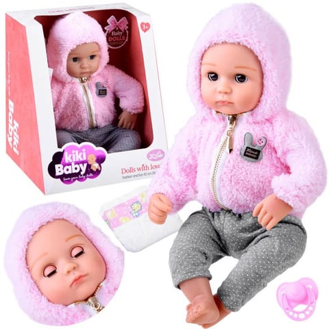 ⁨Lalka bobas 43 cm gumowa miękki brzuszek ZA4283⁩ w sklepie Wasserman.eu