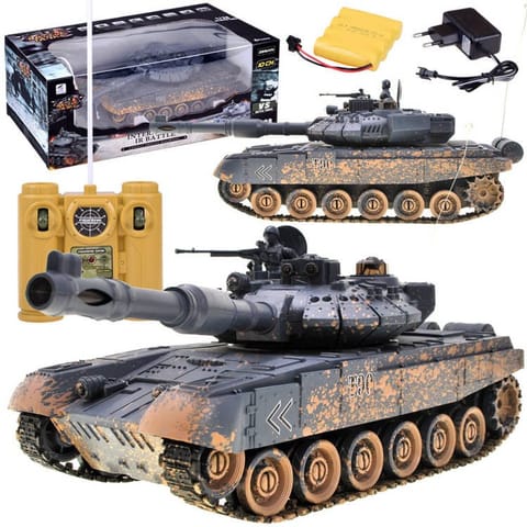 ⁨Sterowany CZOŁG T90 strzela jeździ świeci RC0373⁩ w sklepie Wasserman.eu