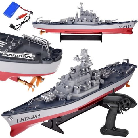 ⁨Zdalnie sterowany Ogromny statek PANCERNIK LHD-881 Skala 1:390 RC0736⁩ w sklepie Wasserman.eu