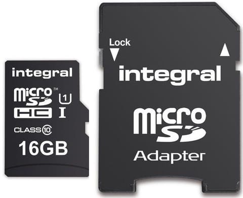 ⁨Karta pamięci INTEGRAL 16 GB Adapter⁩ w sklepie Wasserman.eu