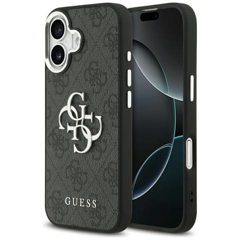 ⁨Etui Guess 4G Big 4G Classic Logo do     iPhone 17 czarny srebrny⁩ w sklepie Wasserman.eu