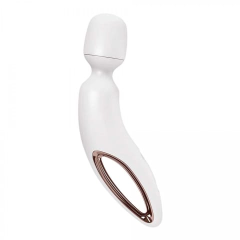 ⁨Wibrator różdżka Wand-erland White/Rosegold Satisfyer⁩ w sklepie Wasserman.eu