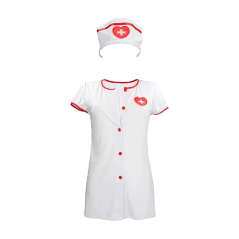 Obsessive Nurse Kostium pielęgniarki S/M biały z opaską w sklepie Wasserman.eu