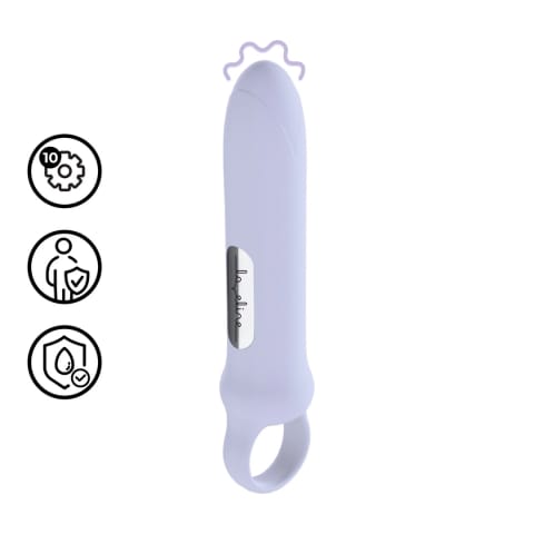 Loveline Vibrating Loop Grip Lawendowy - Kompaktowy masażer z uchwytem w sklepie Wasserman.eu