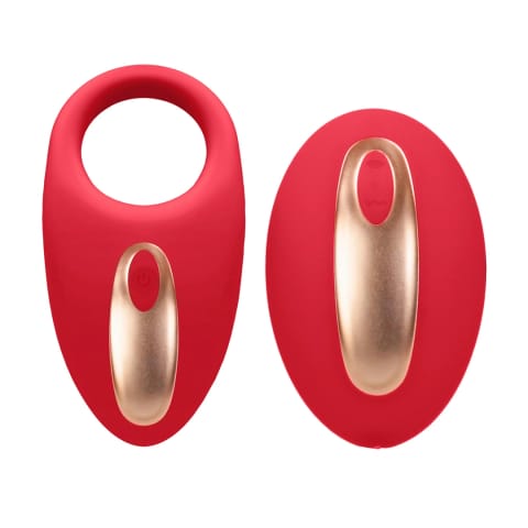 ⁨Shots Toys Poise zestaw wibrujący z 2 silnikami, czerwony, silikon medyczny⁩ w sklepie Wasserman.eu