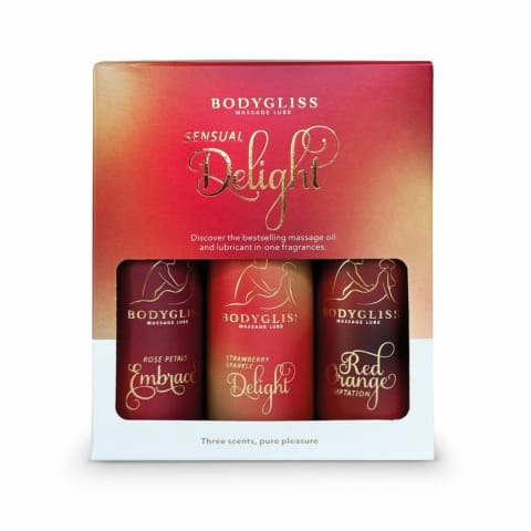 ⁨BodyGliss Travel Edition 3-pack Zestaw Mini Żeli Aromatycznych 3x30ml⁩ w sklepie Wasserman.eu