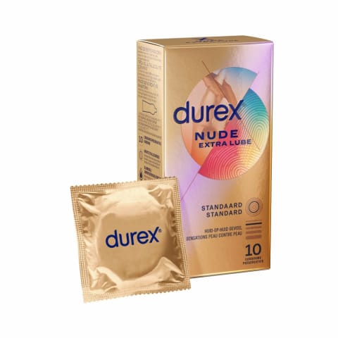 Durex Nude Extra Lubricant - prezerwatywy ultracienkie 10 sztuk w sklepie Wasserman.eu