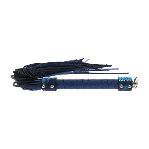 ⁨Ouch! Florence Collection Flogger niebieski - elegancki model z ekoskory⁩ w sklepie Wasserman.eu