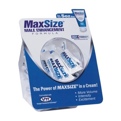 ⁨MAX Size Krem dla mężczyzn 10ml - Formuła transdermalna, Fishbowl 50 szt.⁩ w sklepie Wasserman.eu