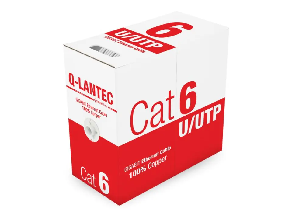 ⁨A-LAN cable KIU6PVC305Q (UTP; 305m, Cat. 6; grey)⁩ at Wasserman.eu