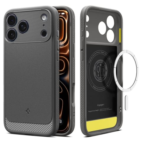 ⁨Spigen Rugged Armor Mag MagSafe - Etui do iPhone 17 Pro (Grey)⁩ w sklepie Wasserman.eu