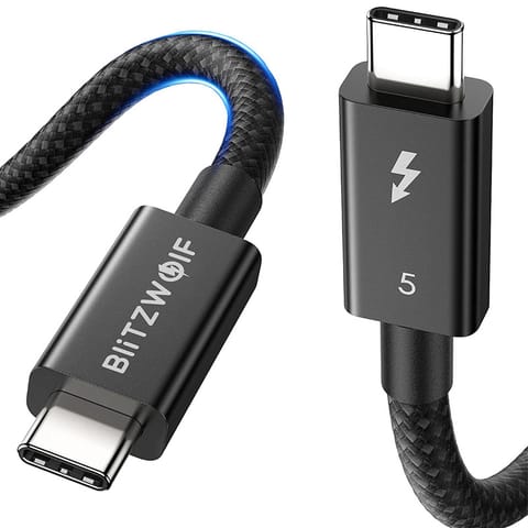 ⁨Kabel USB-C do USB-C BlitzWolf BW-HDC8 240W, 1.5m (czarny)⁩ w sklepie Wasserman.eu