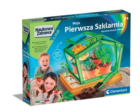 ⁨Naukowa Zabawa Laboratorium Moja Pierwsza Szklarnia Botanika Rośliny Język Polski Clementoni 50861⁩ w sklepie Wasserman.eu