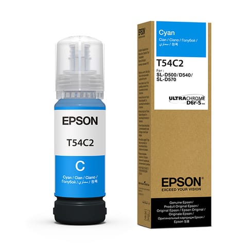 ⁨Epson oryginalny ink / tusz C13T54C220, cyan⁩ w sklepie Wasserman.eu