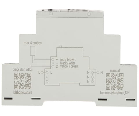 ⁨CZUJNIK TEMPERATURY TEMP-SENSOR-DIN/BLEBOX Wi-Fi BleBox⁩ w sklepie Wasserman.eu