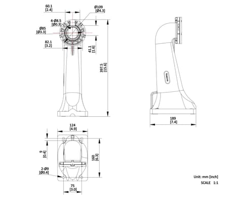 ⁨UCHWYT KAMERY DS-4604ZJ-PAAC Hikvision⁩ w sklepie Wasserman.eu
