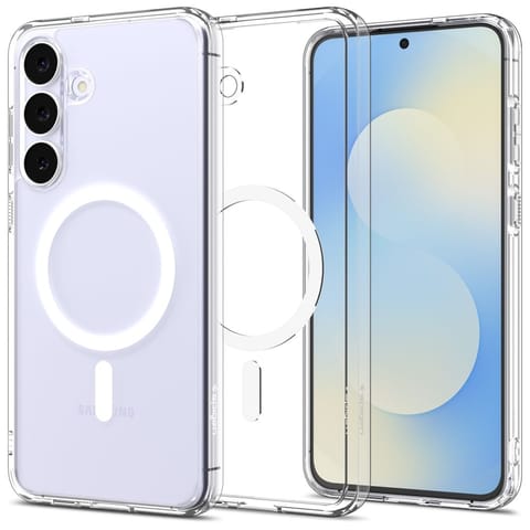 ⁨Spigen Ultra Hybrid Mag MagSafe - Etui do Samsung Galaxy S25 FE (Clear/White)⁩ w sklepie Wasserman.eu