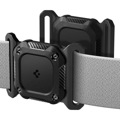 ⁨Spigen Tough Armor Pet Collar - Etui z mocowaniem do obroży do Apple AirTag (Black)⁩ w sklepie Wasserman.eu