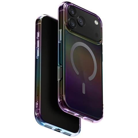 ⁨Etui UNIQ Iridescia do iPhone 17 Pro Max Magclick Charging midnight quartz⁩ w sklepie Wasserman.eu