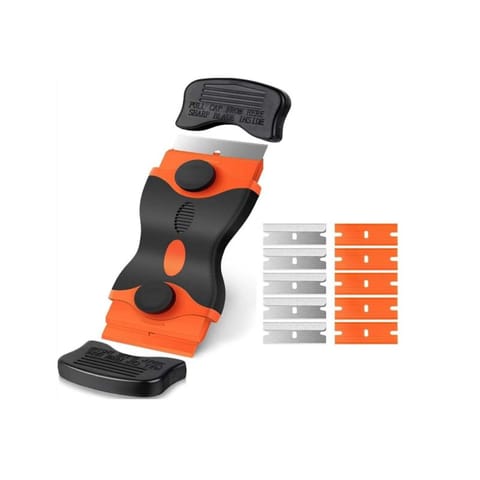 ⁨SKROBAK DO PŁYTY INDUKCYJNEJ CERAMICZNEJ SKROBACZKA DO CZYSZCZENIA SZYB SZKŁA 115MM + 10 OSTRZY⁩ w sklepie Wasserman.eu