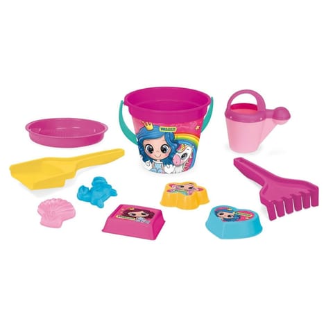 ⁨Big sand set with IML 10 pieces pink⁩ at Wasserman.eu