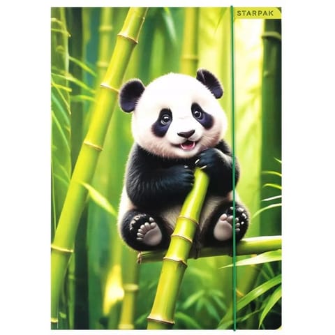 Teczka z gumką A4 WILD ANIMAL PANDA 559729 STARPAK w sklepie Wasserman.eu