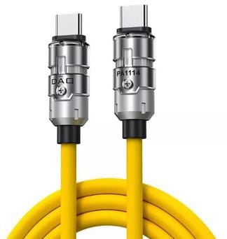 ⁨Kabel REDMAGIC DAO USB-C do USB-C 6A żółty⁩ w sklepie Wasserman.eu