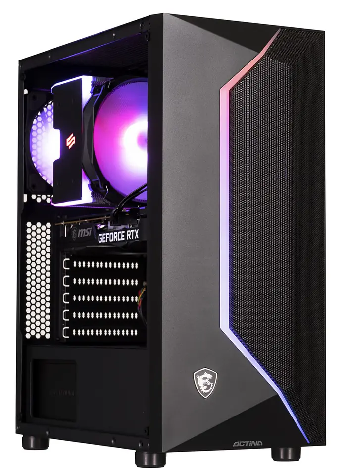 Actina 5901443305354 PC DDR4-SDRAM i3-12100F Midi Tower Intel® Core™ i3 16 GB 500 GB SSD Black at Wasserman.eu