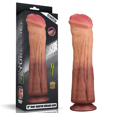 DILDO 12'' DUAL LAYERED PLATINUM SILICONE COCK w sklepie Wasserman.eu