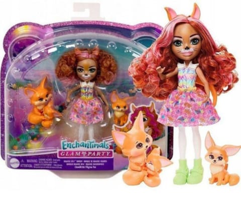 ⁨Mattel Enchantimals HNT60 Zestaw Lalka Fennec Fox i Rodzina Lisków⁩ w sklepie Wasserman.eu