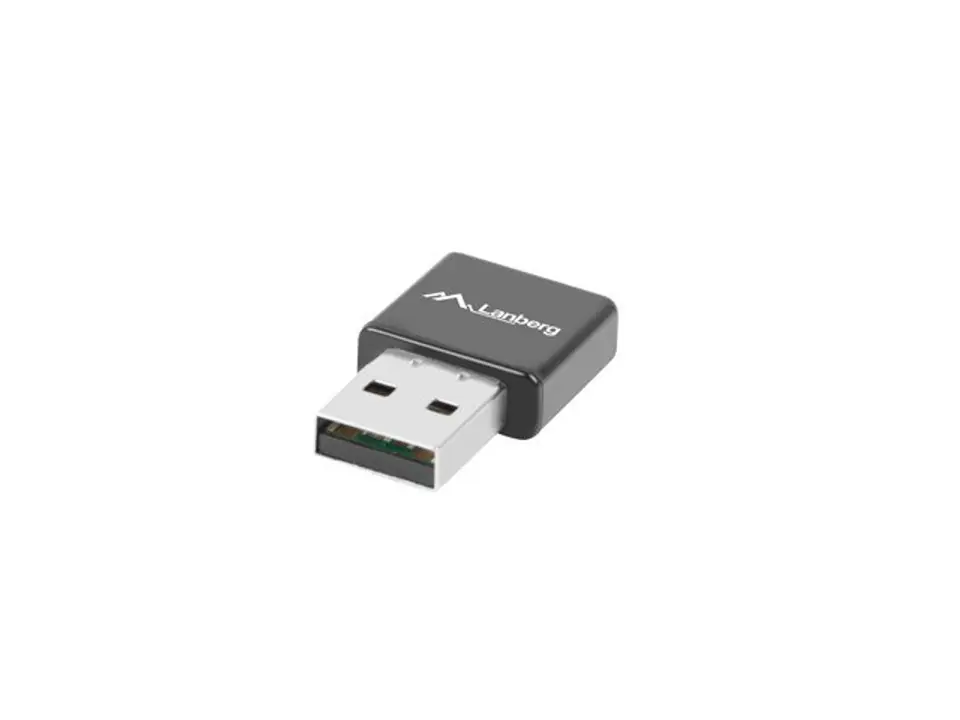 ⁨Karta sieciowa Lanberg N300 NC-0300-WI (USB 2.0, Złącze anteny WiFi)⁩ w sklepie Wasserman.eu