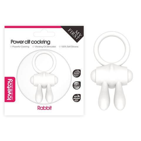 PIERŚCIEŃ POWER CLIT SILICONE COCKRING BIAŁY w sklepie Wasserman.eu