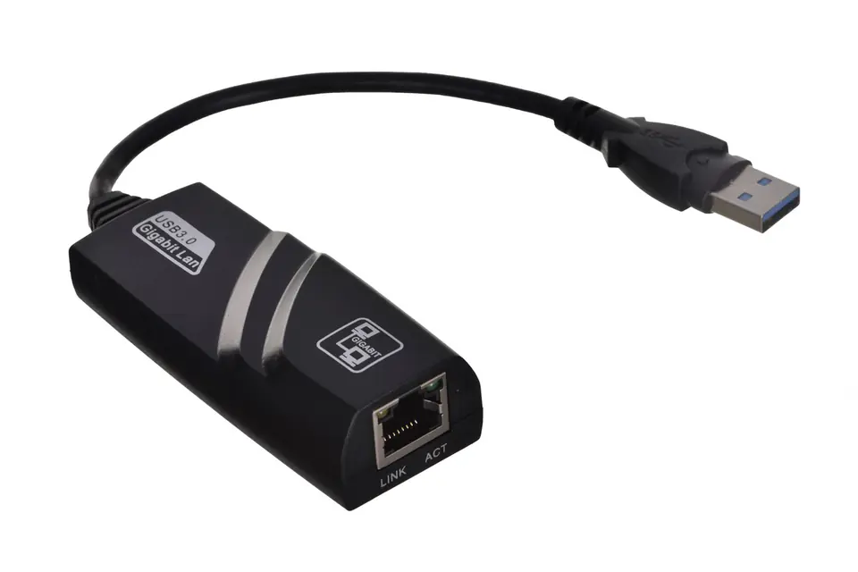 ⁨Karta sieciowa Akyga AK-AD-31 (RJ-45, USB 3.0; 1x 10/100/1000Mbps)⁩ w sklepie Wasserman.eu