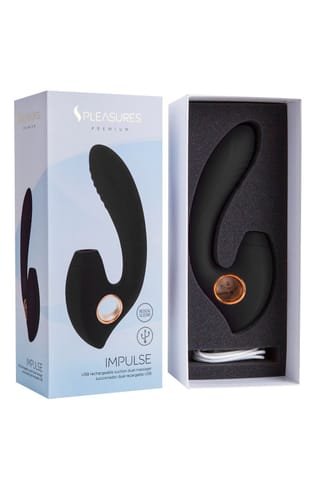 ⁨WIBRATOR IMPULSE  -  BLACK / GOLD⁩ w sklepie Wasserman.eu