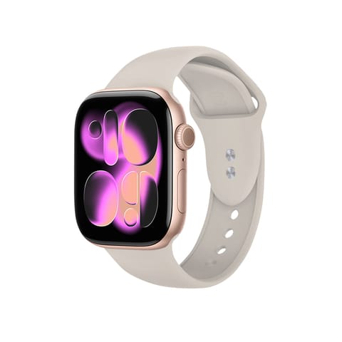 ⁨Crong Liquid - Pasek do Apple Watch 38/40/41/42mm (kamienny beż)⁩ w sklepie Wasserman.eu